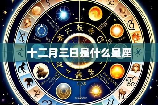 十二月三日是什么星座