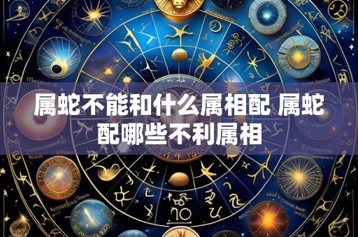 属蛇不能和什么属相配 属蛇配哪些不利属相