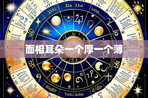面相耳朵一个厚一个薄