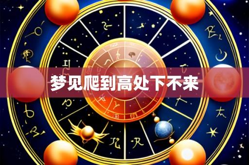 梦见爬到高处下不来
