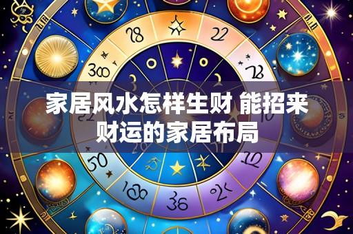 家居风水怎样生财 能招来财运的家居布局