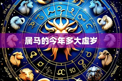 属马的今年多大虚岁