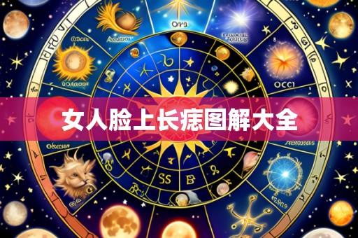 女人脸上长痣图解大全
