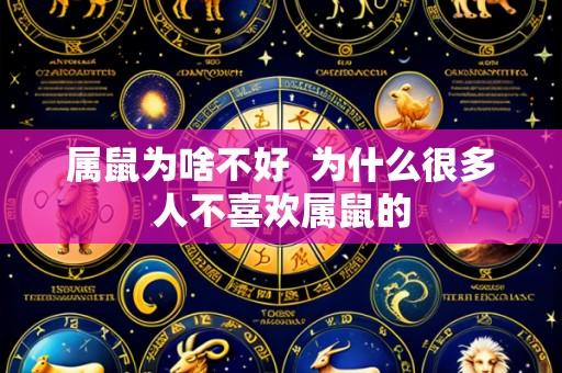 属鼠为啥不好 为什么很多人不喜欢属鼠的