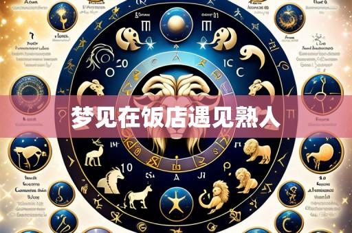 梦见在饭店遇见熟人