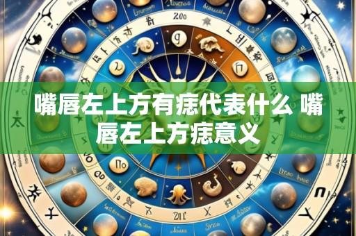 嘴唇左上方有痣代表什么 嘴唇左上方痣意义