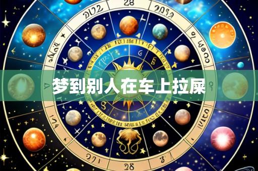 梦到别人在车上拉屎