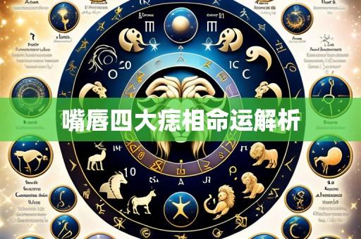 嘴唇四大痣相命运解析