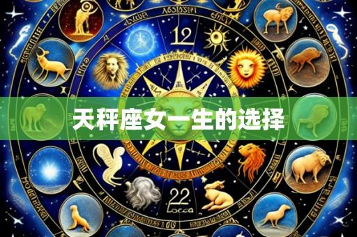 天秤座女一生的选择