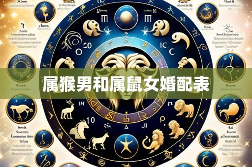 属猴男和属鼠女婚配表