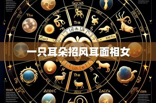 一只耳朵招风耳面相女