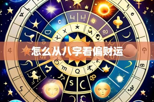 怎么从八字看偏财运