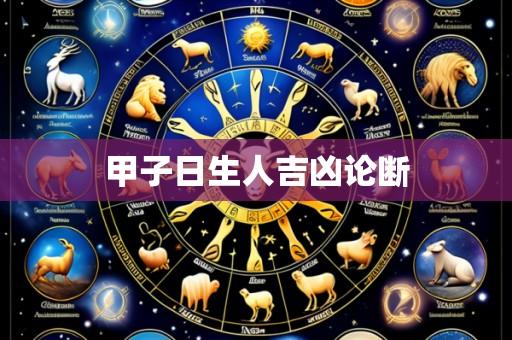 甲子日生人吉凶论断