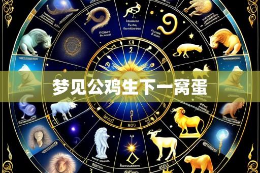 梦见公鸡生下一窝蛋