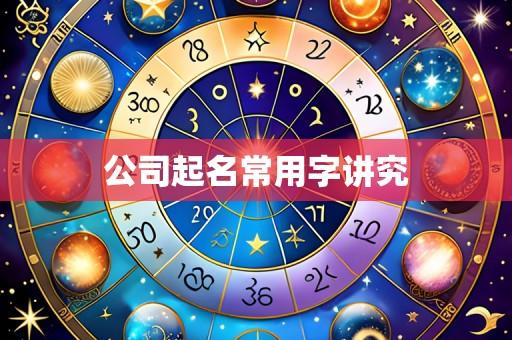 公司起名常用字讲究