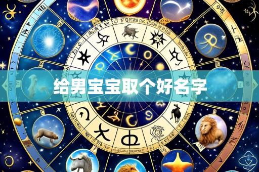 给男宝宝取个好名字