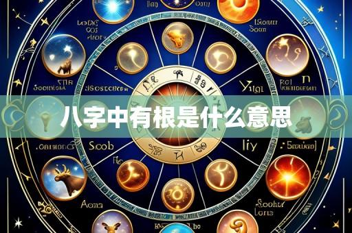 八字中有根是什么意思
