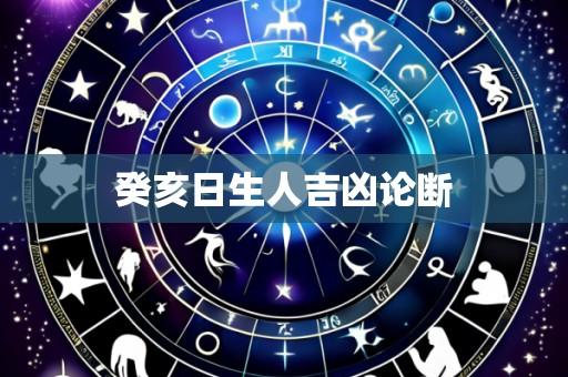 癸亥日生人吉凶论断
