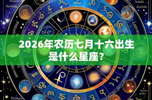 2026年农历七月十六出生是什么星座?