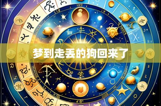 梦到走丢的狗回来了