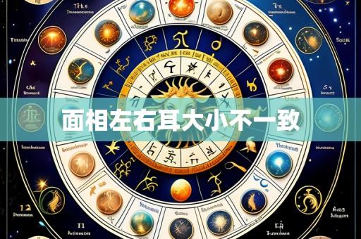 面相左右耳大小不一致
