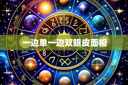 一边单一边双眼皮面相