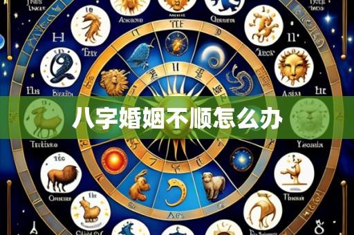 八字婚姻不顺怎么办