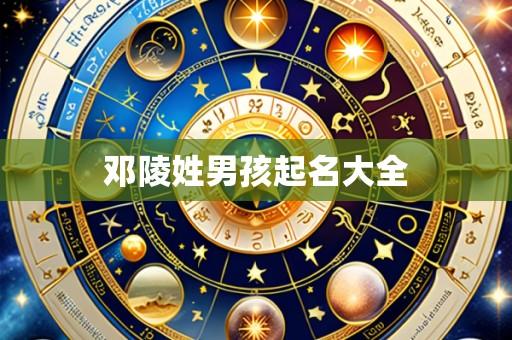邓陵姓男孩起名大全