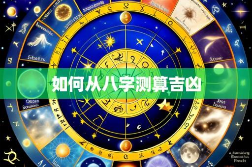 如何从八字测算吉凶