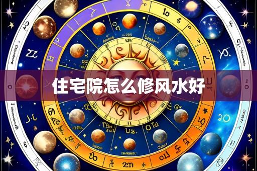 住宅院怎么修风水好