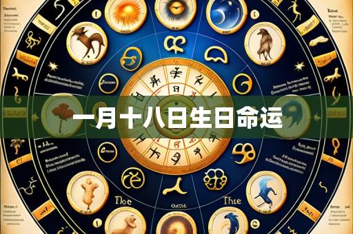 一月十八日生日命运