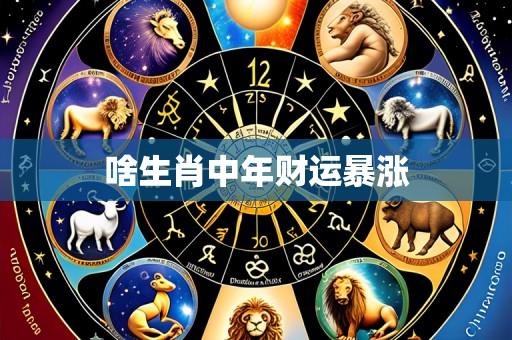 啥生肖中年财运暴涨