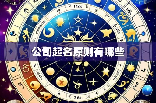 公司起名原则有哪些