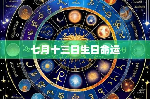 七月十三日生日命运