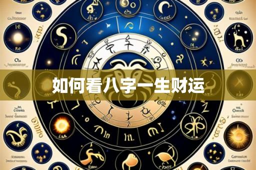 如何看八字一生财运