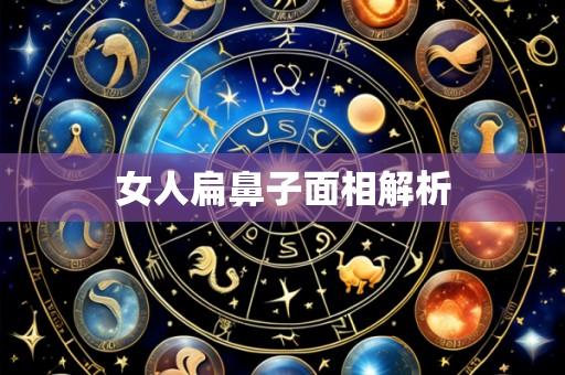女人扁鼻子面相解析