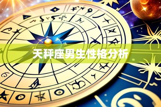 天秤座男生性格分析