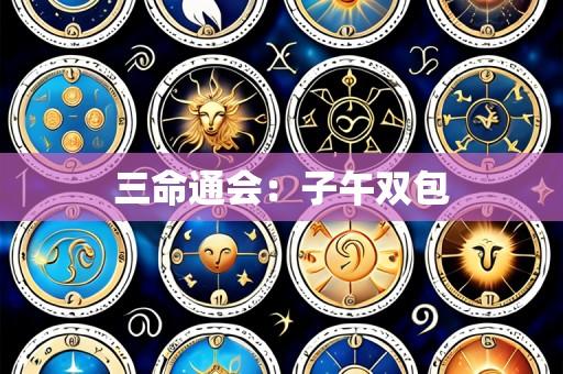 三命通会：子午双包