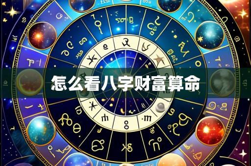 怎么看八字财富算命