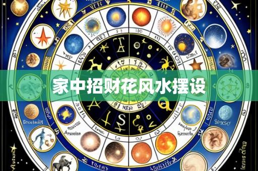 家中招财花风水摆设