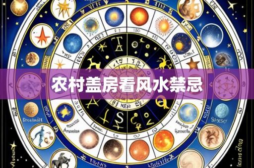 农村盖房看风水禁忌