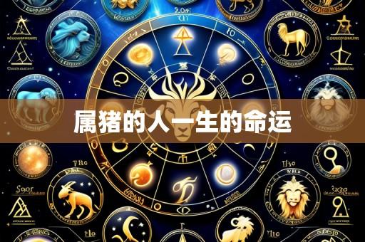 属猪的人一生的命运