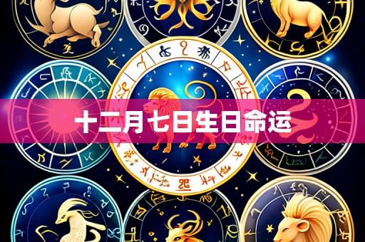 十二月七日生日命运