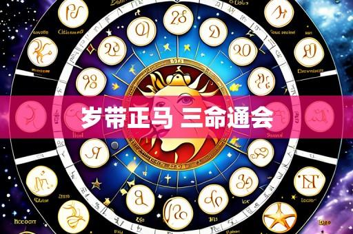 岁带正马 三命通会