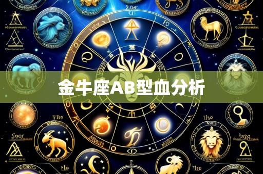 金牛座AB型血分析