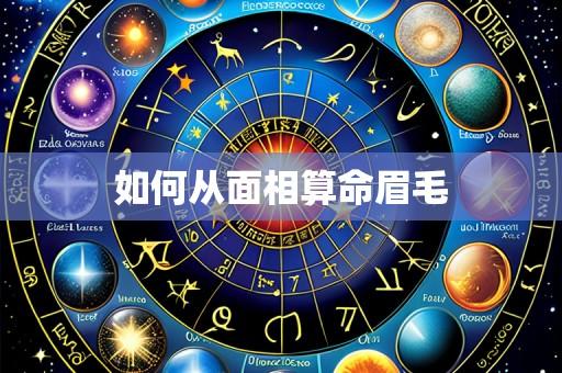 如何从面相算命眉毛
