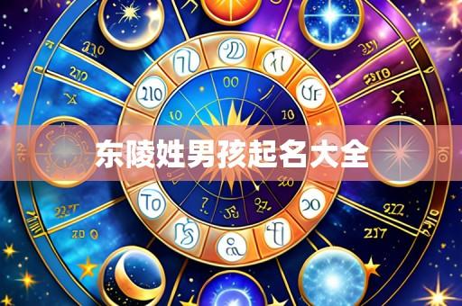 东陵姓男孩起名大全