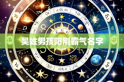 吴姓男孩阳刚霸气名字