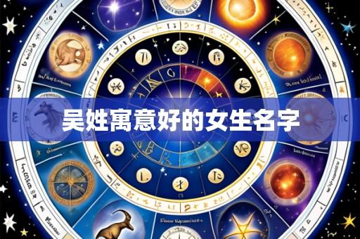 吴姓寓意好的女生名字