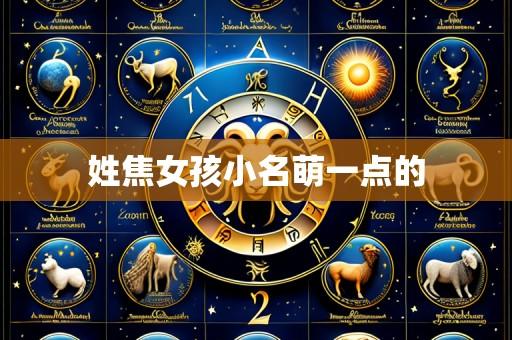 姓焦女孩小名萌一点的